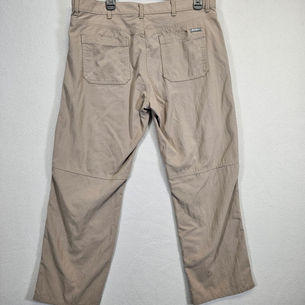 Eddie Bauer Pants Mens 36x30 100% Nylon Performance Cotton Feel Side Zip 0412 - Picture 6 of 12